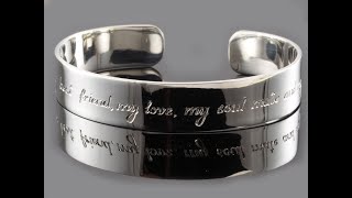 Traditional Hand Engraved, Handmade Sterling Silver Bangles