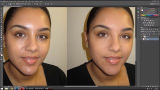 Easy Photoshop tips: Mattify shiny skin