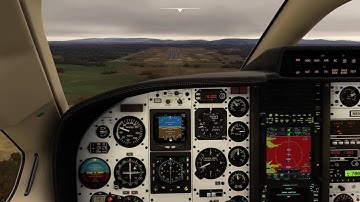 MSFS2020 TBM850 landing in La Araucanía