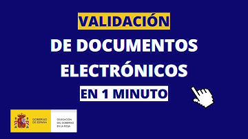 Procedimiento para la validación de documentos electrónicos