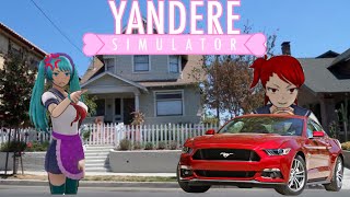 Yandere Simulator Parody: Yui Rio crashes her Ford Mustang 
