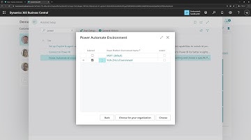 Business Central short:Select a Dataverse environment used for actions based on Power Automate flows