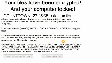 Trojan.Cryptolocker.P - Virus Removal Video 1