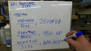 Horsepower, Torque, and RPM by Gear Calculations