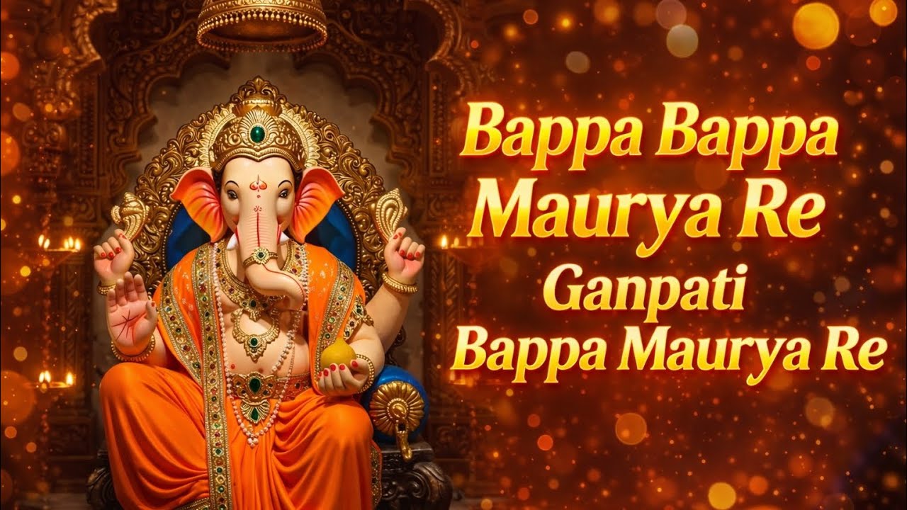 Bappa Bappa Maurya Re 🙏 | Ganpati Bappa Morya Song | Ganesh Bhakti Song ...