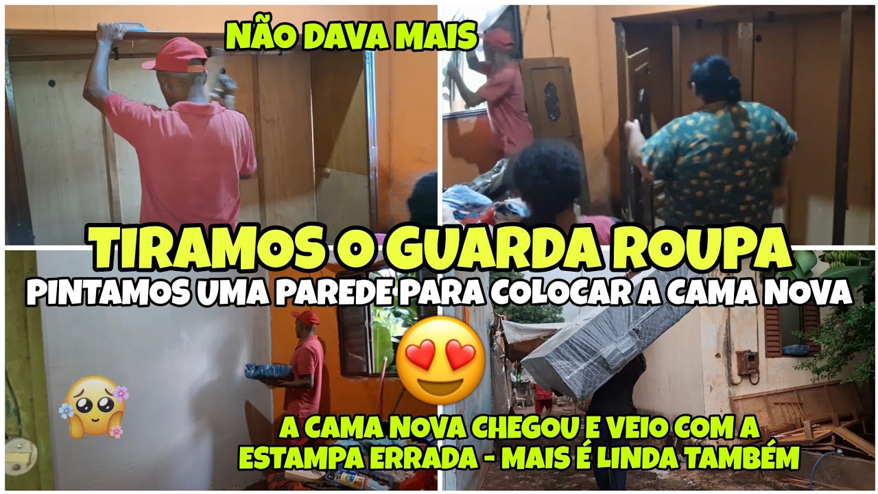 VLOG💕COMEÇOU A PINTURA DO QUARTO - A TINTA NÃO DEU🤭A CAMA VEIO COM A ESTAMPA ERRADA MAIS É LINDA😍