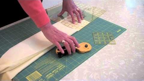 CRAZY LOG CABIN -  Cutting "Centers" (#9 of 22 videos) - LearnHowToQuilt.com CLASSES