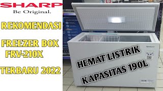 Rekomendasi freezer box sharp FRV-210X || hemat listrik,terbaru 2022