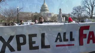 Protesters in DC call on Congress to expel Reps. & Sens. who supported overturning election results