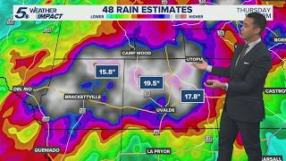 FORECAST: Ongoing flood warnings in South Central Texas | 12 P.M. UPDATE