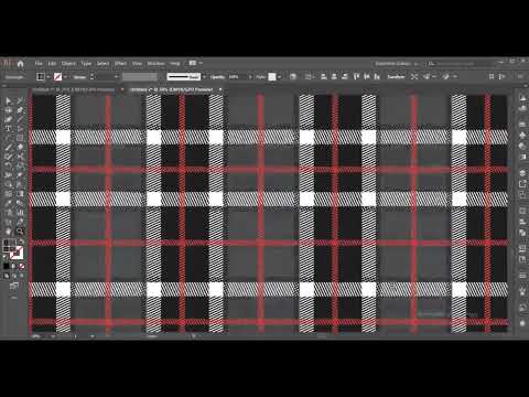 How to create checkered plaid pattern design in adobe illustrator