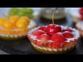 No-Bake / 몰드 없이 / 미니 과일 꿀젤리 케이크 / Mini Fruit Honey Jelly Cake Recipe / 망고 꿀 젤리 / 레몬 꿀 젤리 / 코코넛 젤리