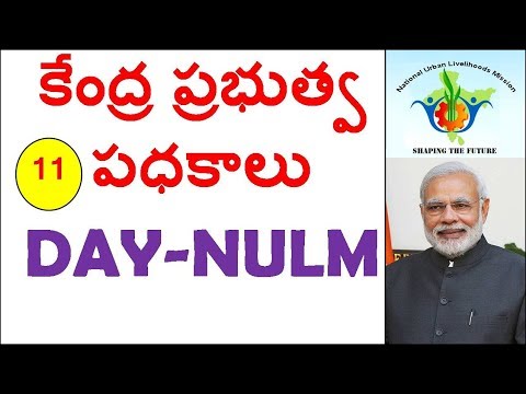 Central Government Schemes  In Telugu Part 11|| Natiional Urban livelyhood Mission || DAY NULM
