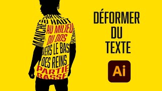 Comment déformer du texte dans une forme avec Illustrator [Tuto Illustrator]