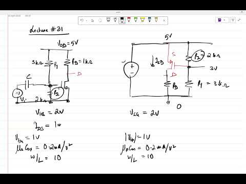 Thumbnail for Lecture 31: Converting an NMOS based network to a PMOS based network