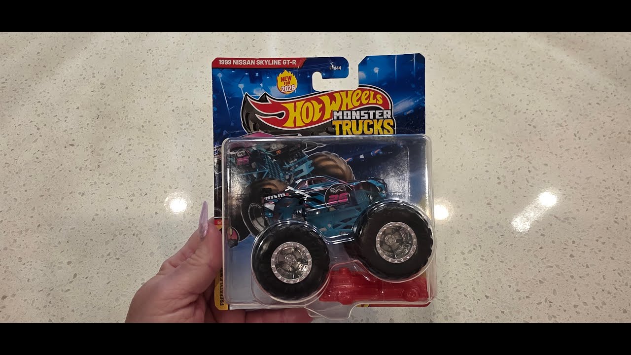 Hot Wheels Monster Truck 1999 Nissan Skyline GT-R Un-Carding