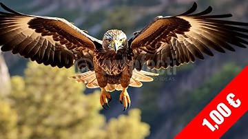Soaring Golden Eagle — Cinematic HD Stock Footage (1080p)