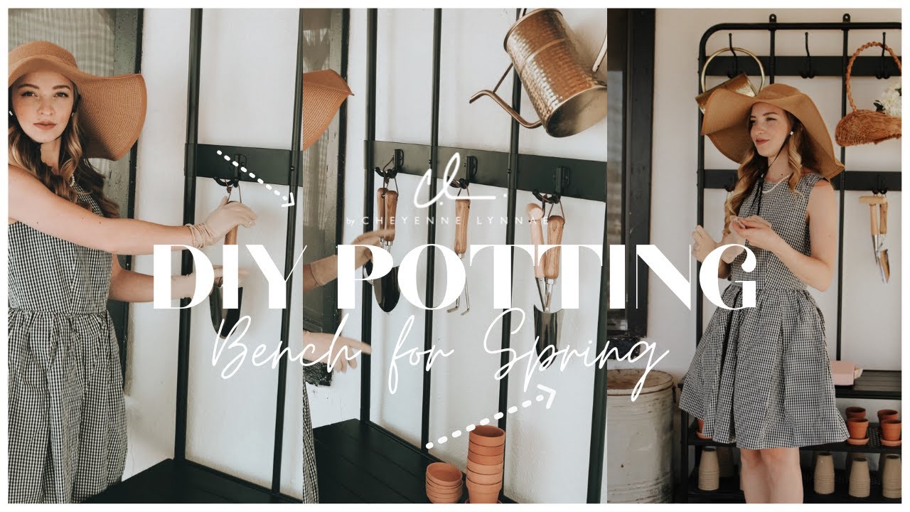 The Easiest DIY Garden Potting Bench | Spring Garden Prep | Cutting Flower & Vegetable Garden Prep