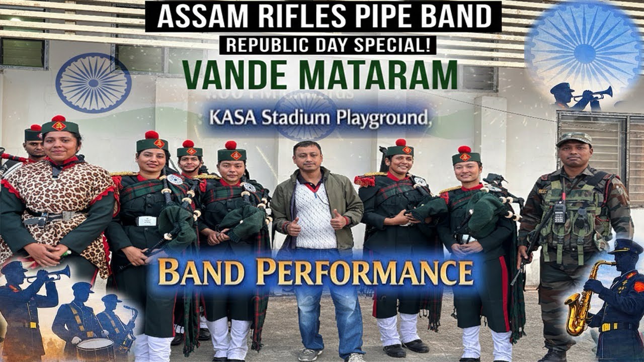 Band Performance at KASA Stadium by Assam Rifles 