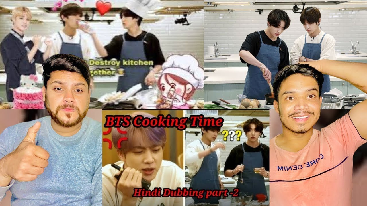BTS Destroy kitchen 🤯🧑‍🍳🥘 // Taekook cooking together | Hindi dubbing | Part-4 Reaction by Zain Raja