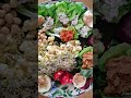 Chard &amp; butter lettuce, tuna, egg salad, carrot, sweet potato, apple, Chick pea, tomato, sprouts