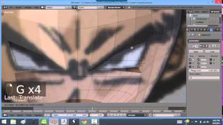 Blender Tutorial: Modeling Vegeta: Part 9: Getting started with the face