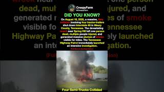 Fiery Semi-Truck Crash on I-65