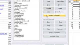 Managing worksheets and workbooks using ActiveData For Excel's Workbook Navigator