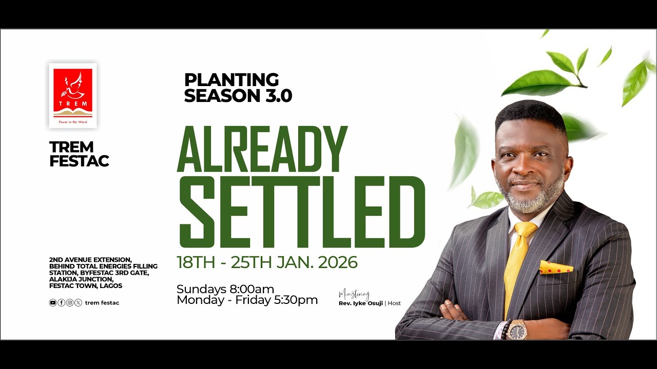 Planting Season 3.0: Already Settled Day 4 | Wednesday 21 January 2026