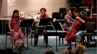 Caccini -Mori ,Ave Maria ( Stairway to Heaven) Quartet, Ling Yan,Yin Yin Huang, Min Jung Park, Yuki