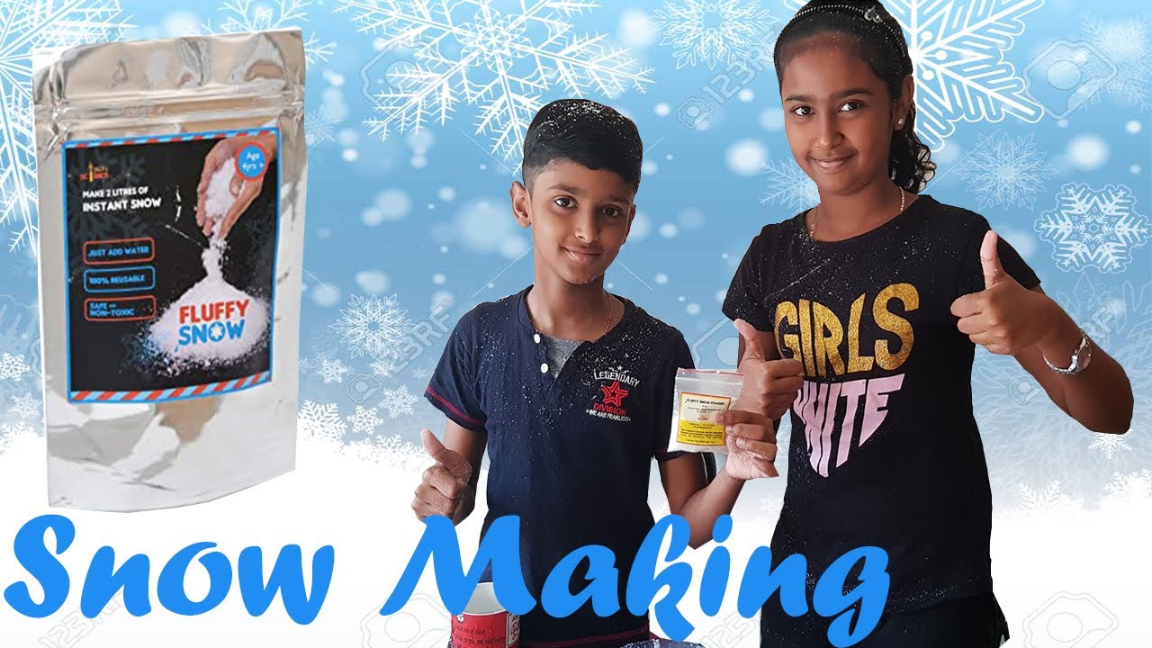 How to Make Instant Snow by Melissa and Kevin.