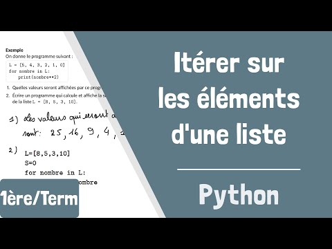 Comment itérer sur les éléments d'une liste en Python ?