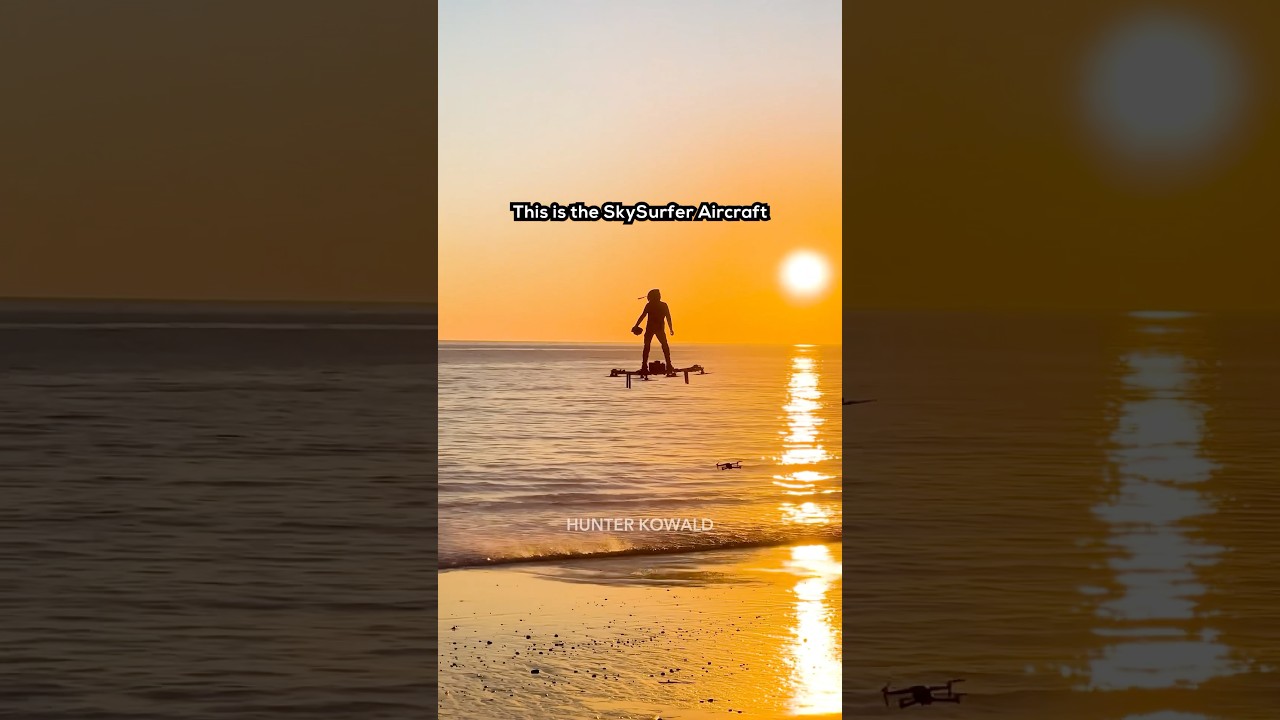 Flying to the Beach with SkySurfer Aircraft 🚁 Flying Drone Vehicle. 