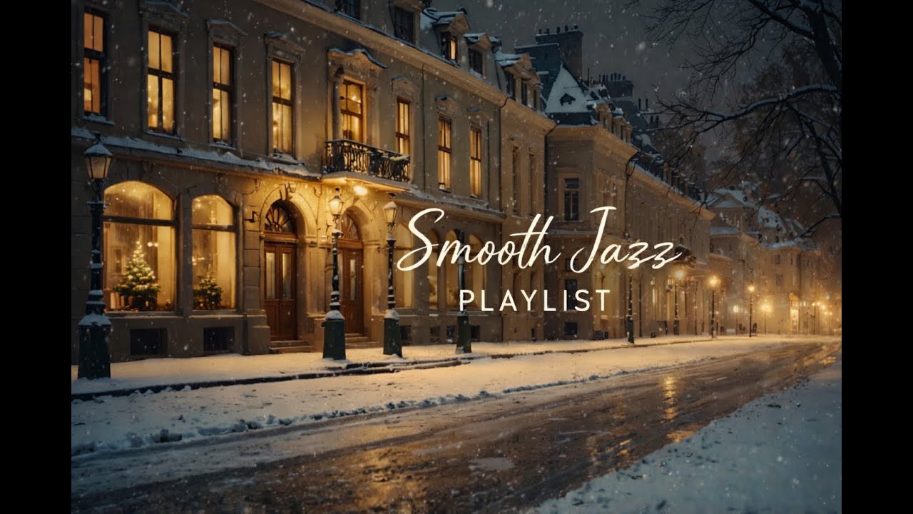 Snowy Winter Jazz ❄️ | 함박눈 내리는 겨울 밤, 따뜻한 방 안에서 듣는 포근한 스무스 재즈