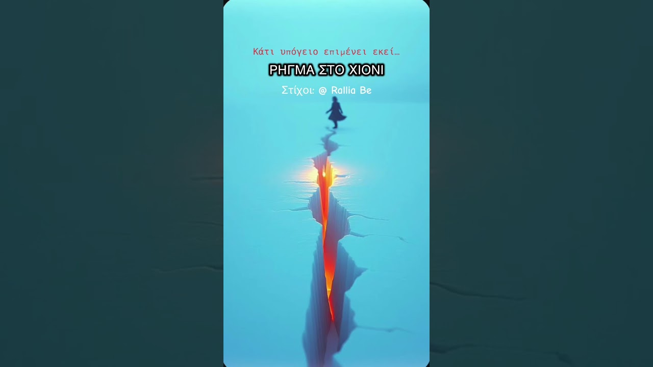 Ρήγμα στο Χιόνι. Στιχουργός: Rallia Be