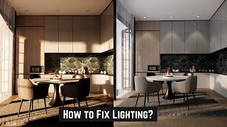 How to fix lighting in interior | Sketchup with Enscape Tutorial screenshot 5