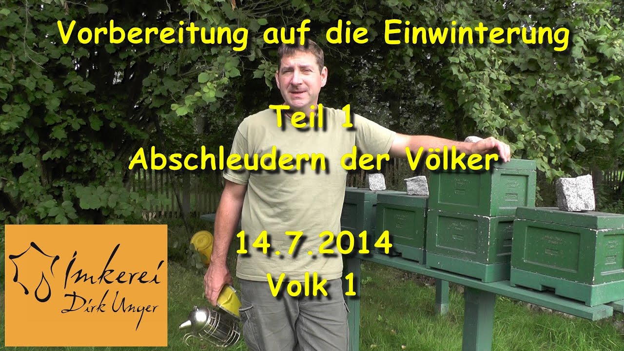 Vorbereitung der Einwinterung - Teil 1 - Abschleuderung Volk 1