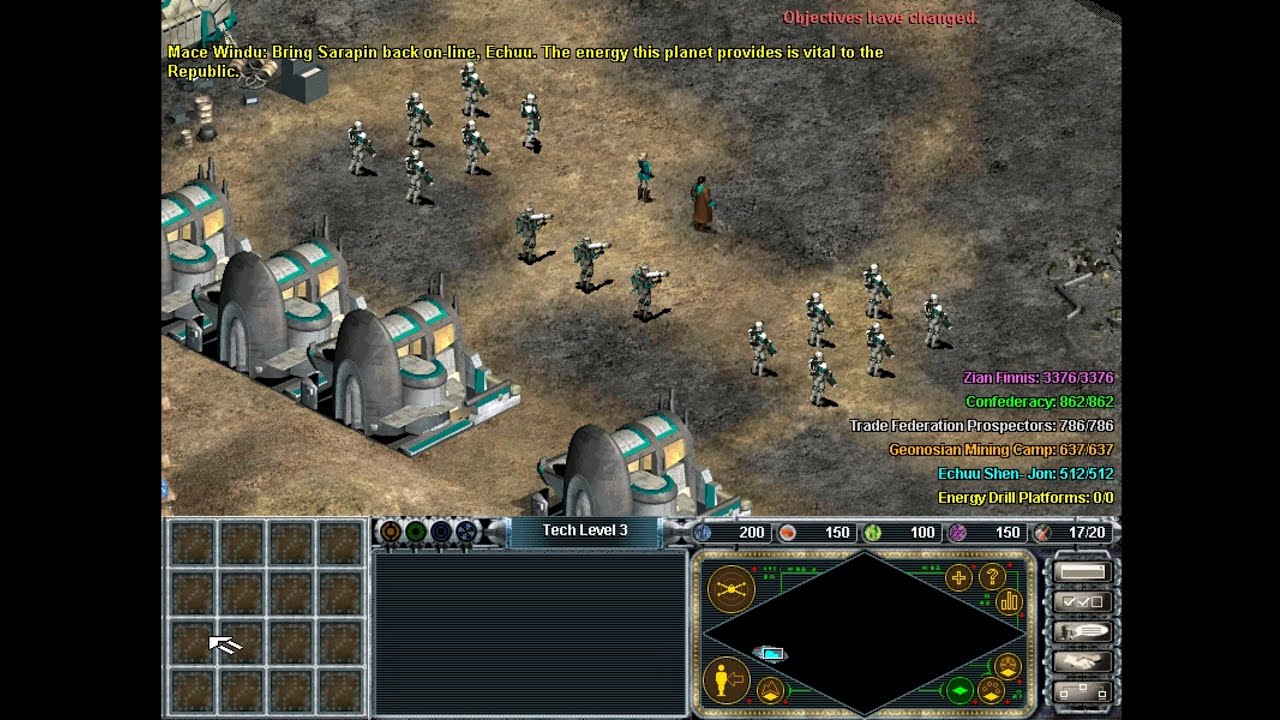 Star Wars Galactic Battlegrounds Clone Campaigns PC 2002 Samuel L Jackson Mace Windu Campaign Part 2