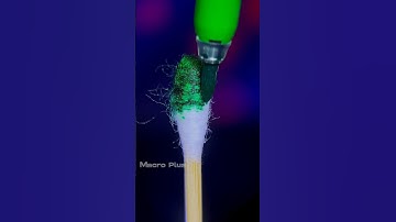 Colorful Cotton Bud with Melting Crayon #shorts