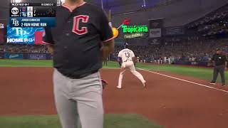 Junior Caminero's first playoff home run