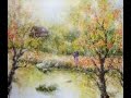 水彩画制作過程.7(秋の散歩道を描く)ムッチーWATERCOLOR PROCESS-7