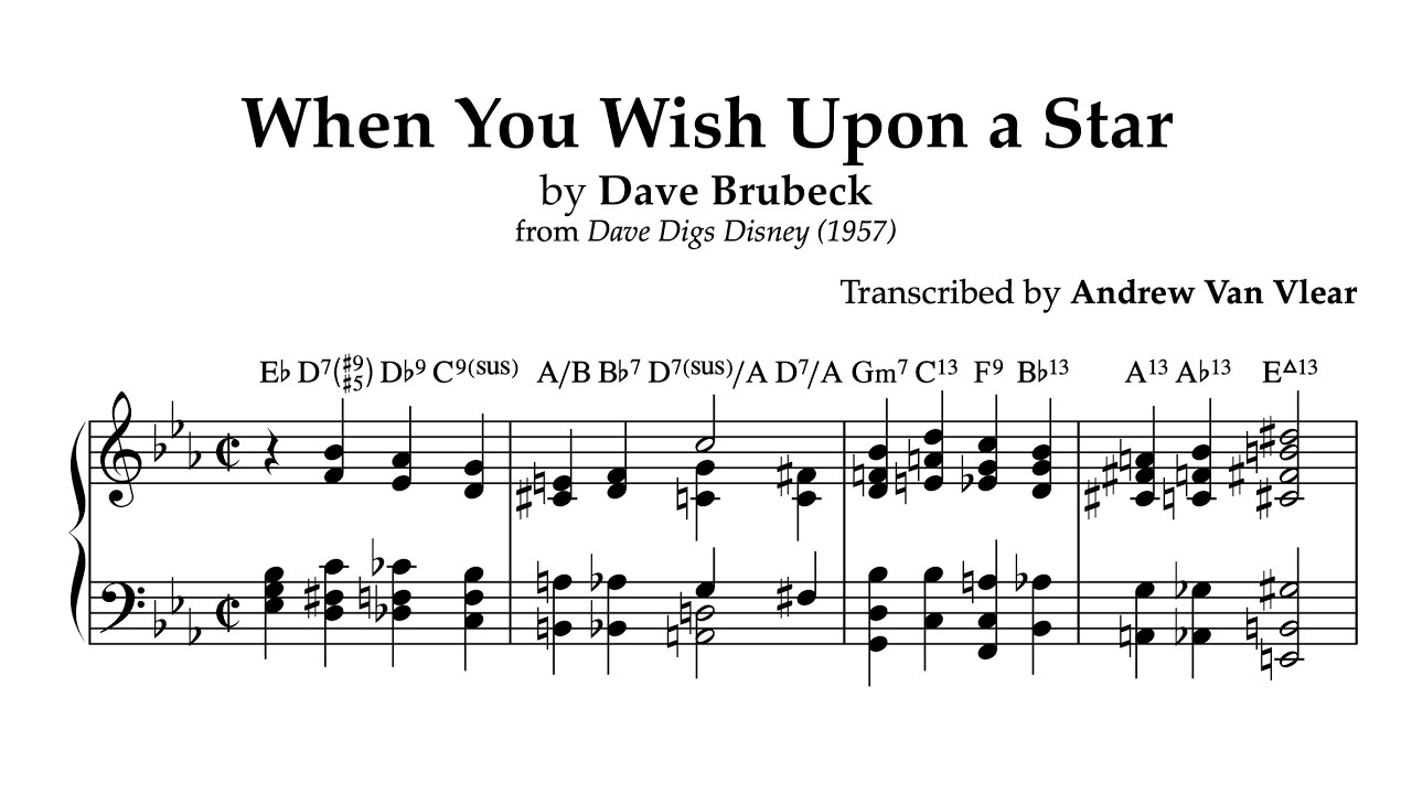 When You Wish Upon A Star Dave Brubeck transcription Of Ending when-you-wish-upon-a-star-dave-brubeck-transcription-of-ending