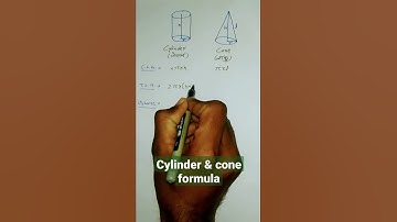 cylinder & cone formula | #cylinder #cone #formula #maths #education #allcompititionexam #shorts