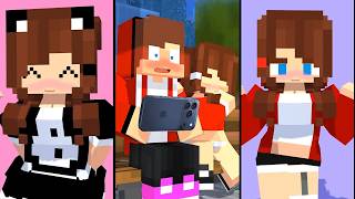 Jj sister and Jj sitting on | The Dark Twins Minecraft