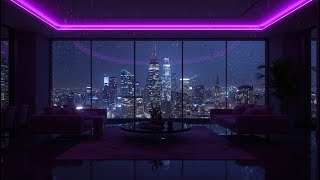 Rainy Motel Lobby 🛎️ Neon Signs & Lofi for Tired Travelers 🌧️ Nocturne Rain Lofi
