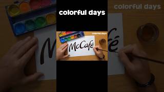 McCafé logo painting @colorfuldays
