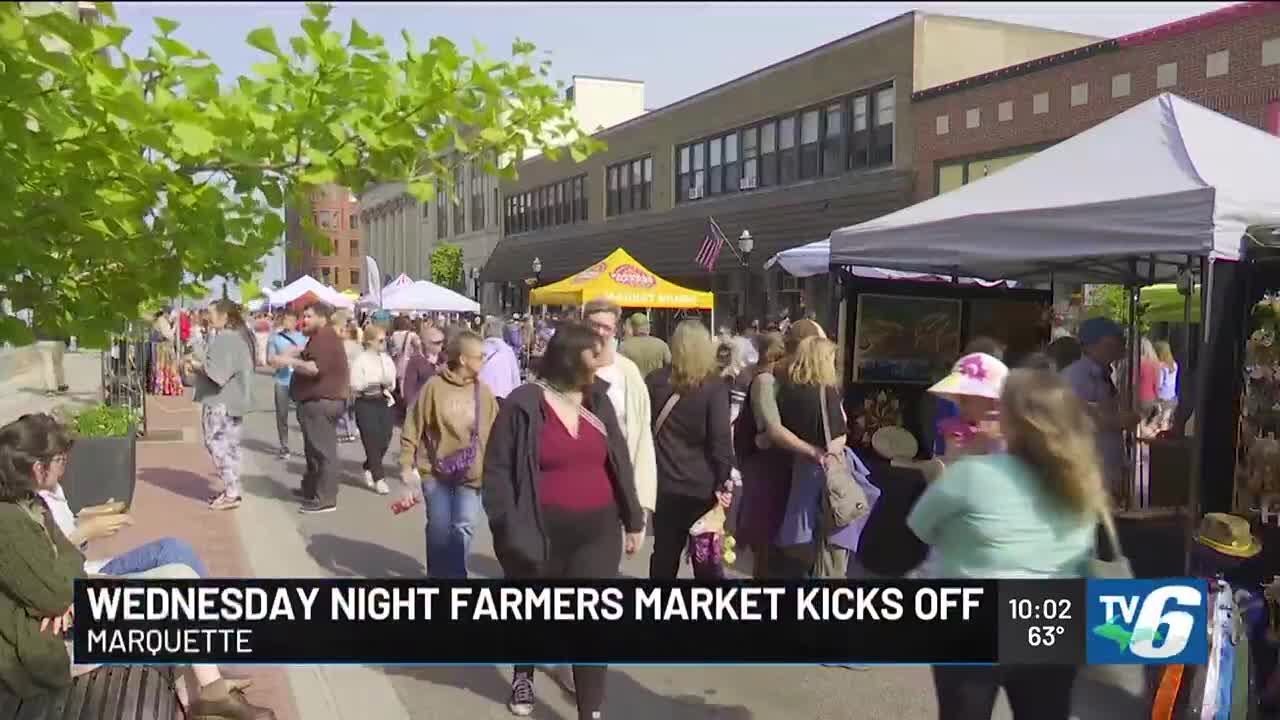 Thousands attend opening of Wednesday Night Farmers Market in Marquette