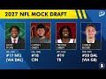 WILD 2027 NFL Mock Draft Ft. 7 QBs In Round 1 From Bleacher Report | Round 1 Projections