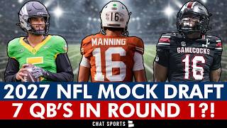 WILD 2027 NFL Mock Draft Ft. 7 QBs In Round 1 From Bleacher Report | Round 1 Projections