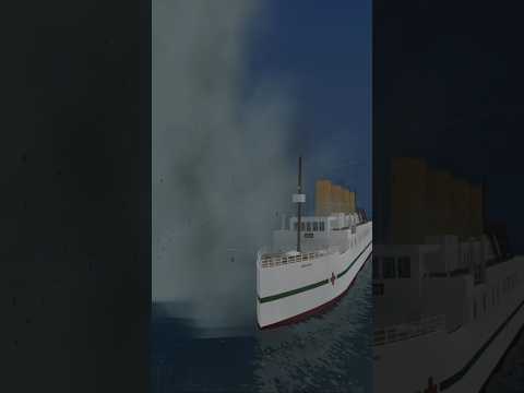 How long will the britannic last against a TORNADO? # #roblox #titanic #ships #game #challenge